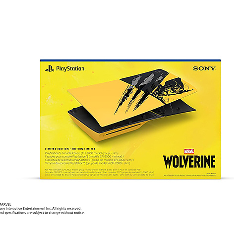 PS5 Console Covers Marvel's Wolverine Battle Yellow Limited Edition