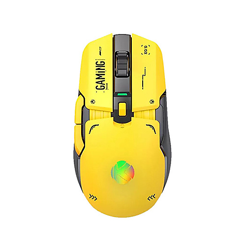 KGAMING KO3 Tri-Mode Wireless Gaming Mouse Yellow