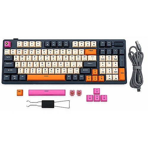 K Gaming (C-MKB96-JP) Arctic Rift Tri-Mode Gaming Keyboard - Jelly Pink