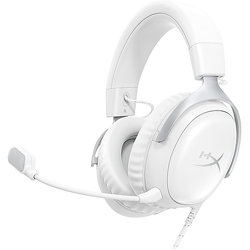 HyperX Cloud III – Wired Gaming Headset, PC, PS5, Xbox Series X|S  White