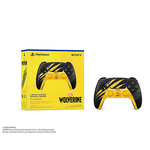 PS5 DualSense Wireless Controller Marvel’s Wolverine Battle Yellow Limited Edition