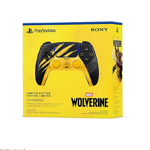 PS5 DualSense Wireless Controller Marvel’s Wolverine Battle Yellow Limited Edition