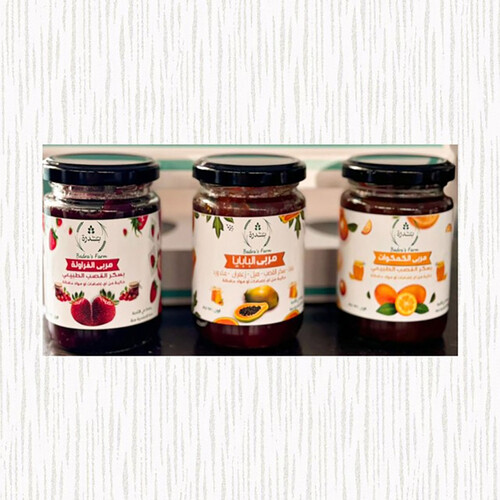 Offer of natural jam with natural cane sugar