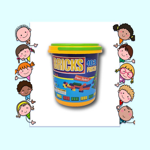 Small Bucket Building Blocks – 88 Pieces