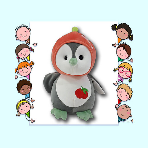 Medium Penguin Doll – Gray