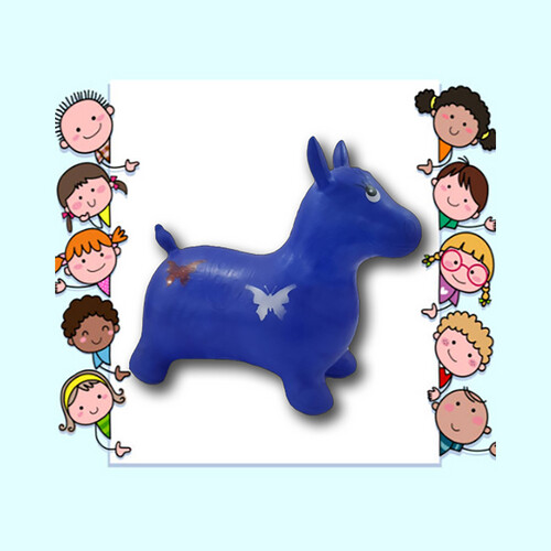 Blue Bouncing Animal Toy