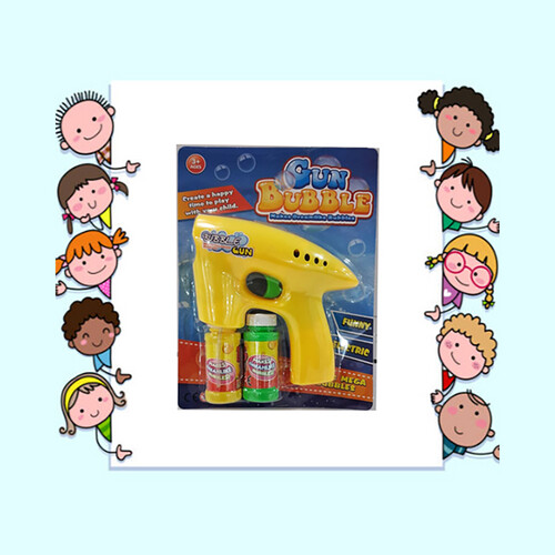 Bubble Gun – Battery Operated yellow color