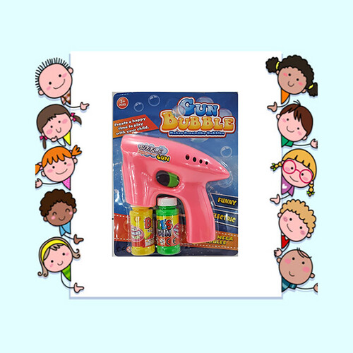 Bubble Gun – Battery Operated pink color