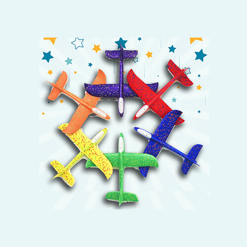 Large Foam Plane with Lights