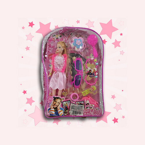 Doll bag with accessories