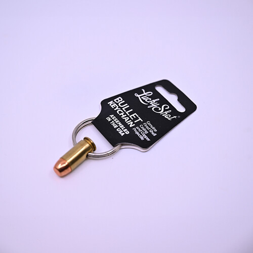 A medal made from a real bullet, emptied, from an American factory