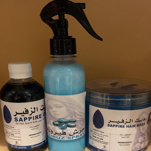 Oil,Mask and spray Sappire