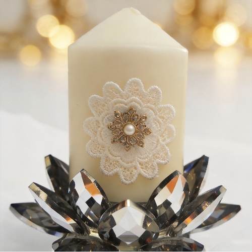 Flower crystal stand