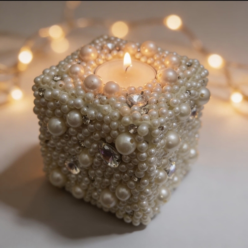 Crystal pearl stand