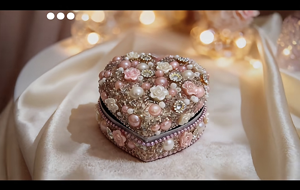 Heart pearl box