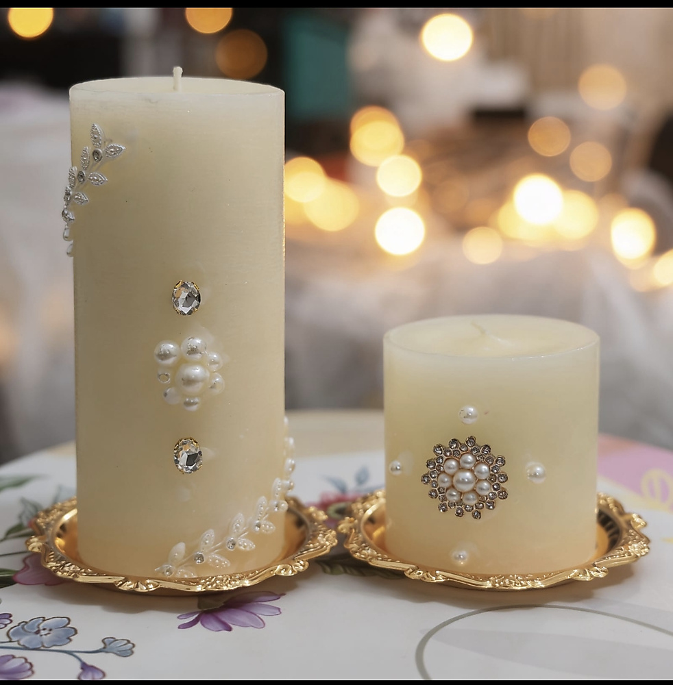 Pearl fictorian candle