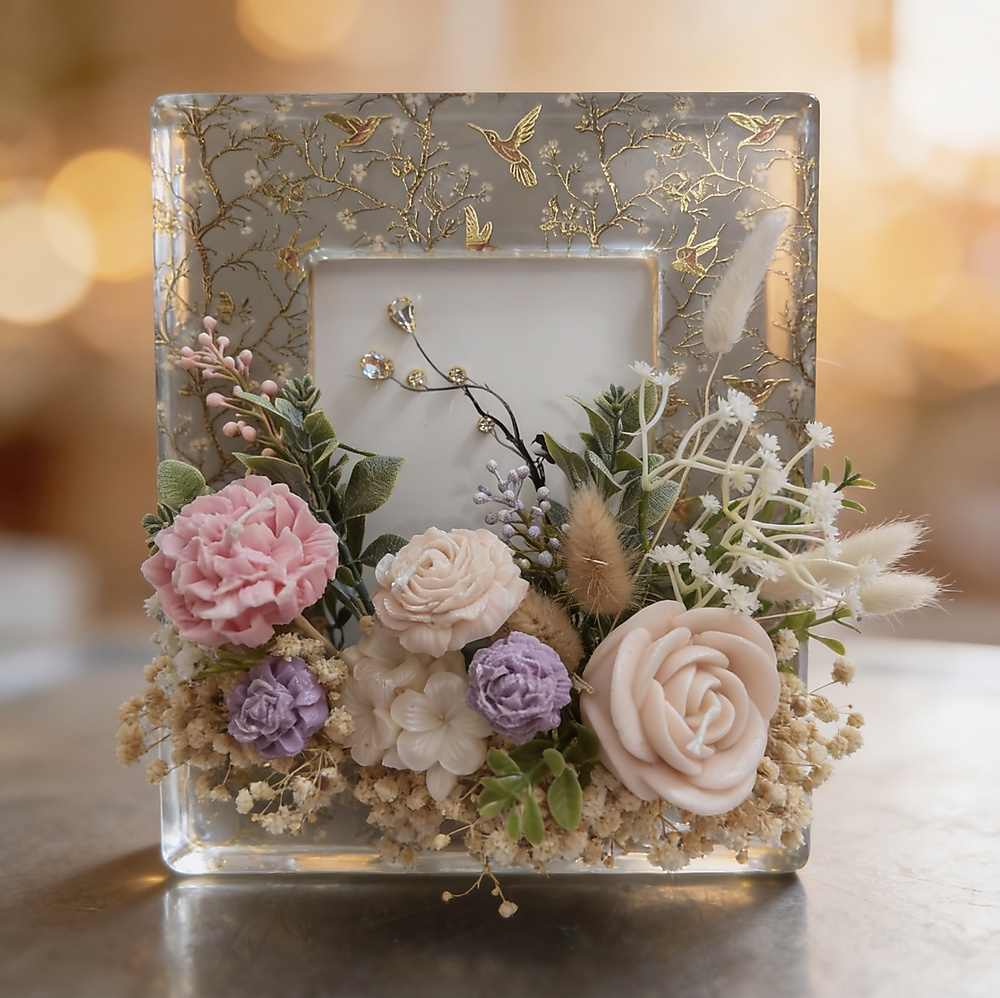 Flower bird frame