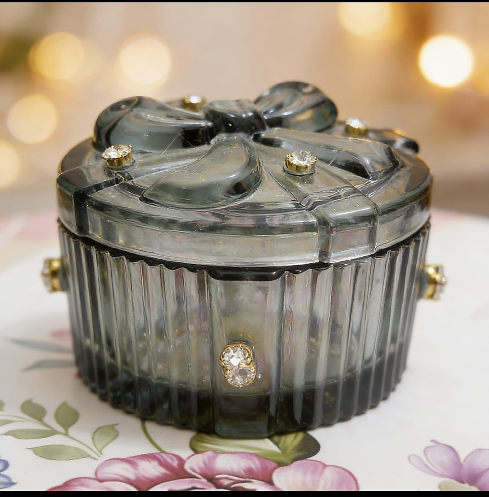 Crystal candle plate