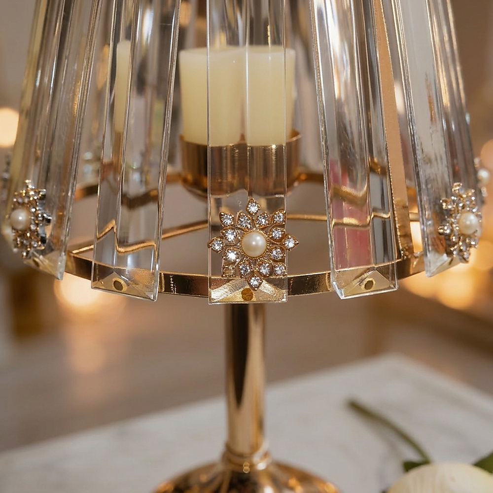 Golden lampshade