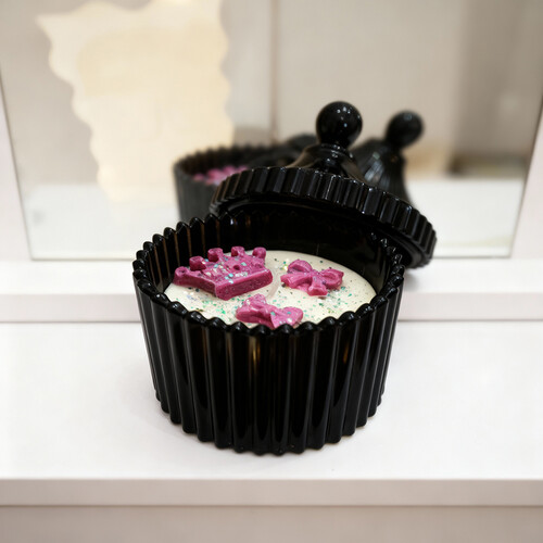 Black Crystal Candle