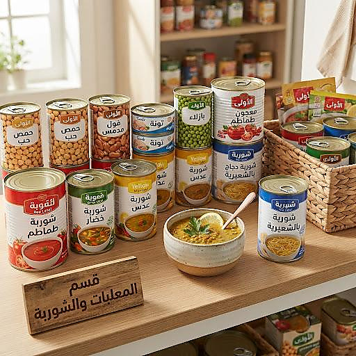 Canned food and soup
