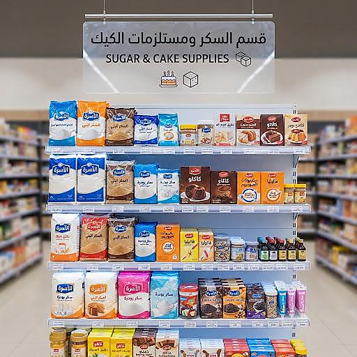 Sugar and cake & baking supplies