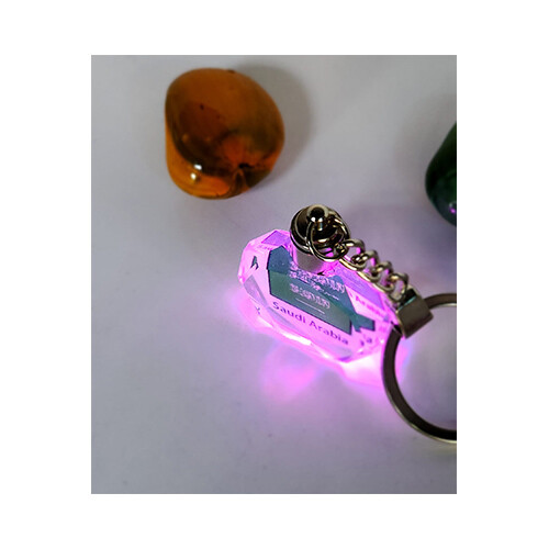 Key Chain Led with GCC Countries Flags             SKU-2076