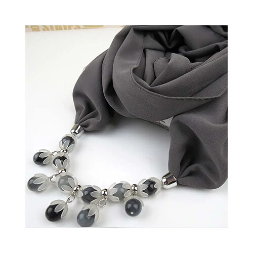 Fashion scarf necklace Chiffon scarf flower             SKU-1046