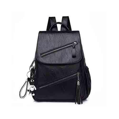 HandBag plastic leather have 2 colors Brown and Black             SKU-1359