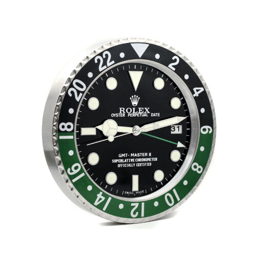 Rolex Wall Clock - Blue - Black             SKU-65