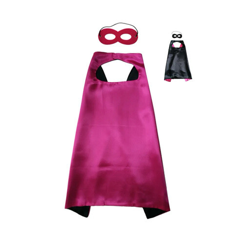 Colorful double-sided robe with eye mask